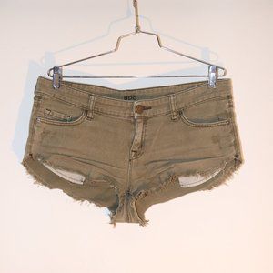 BDG Army Green Jean Shorts